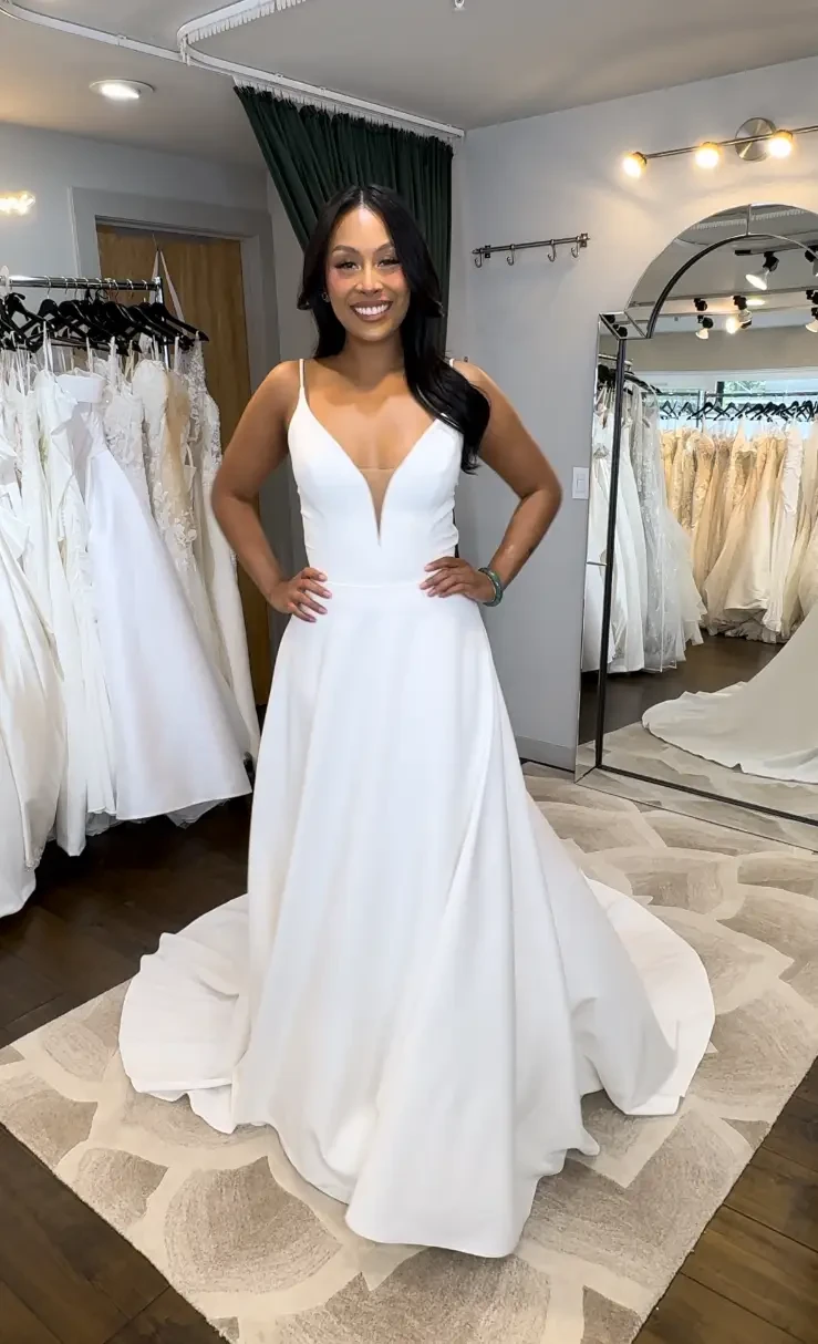 Clean & Minimal Wedding Dresses | Seattle Bridal Rack