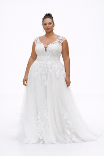 Julietta by Morilee #Lorelai (Curvy Only) #0 default Ivory/Prosecco/Honey thumbnail