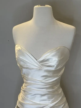 Casablanca Bridal #Elizabeth - Real Silk #1 Ivory/Silver thumbnail