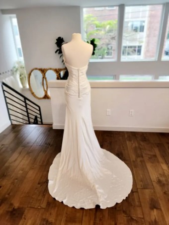 Casablanca Bridal B096 #1 Ivory/Silver thumbnail