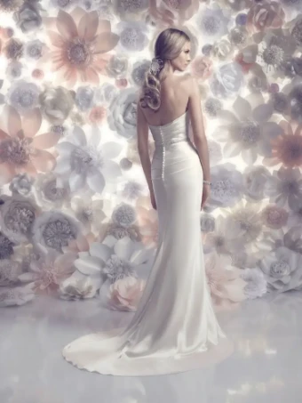 Casablanca Bridal B096 #1 default Ivory/Silver thumbnail