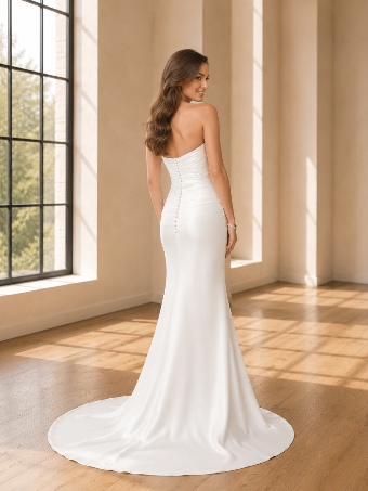 Casablanca Bridal #Elizabeth - Real Silk #2 default Ivory/Silver thumbnail