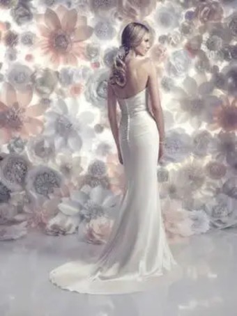 Casablanca Bridal B096 #5 default Ivory/Silver thumbnail
