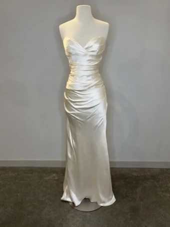 Casablanca Bridal #Elizabeth - Real Silk #0 default Ivory/Silver thumbnail