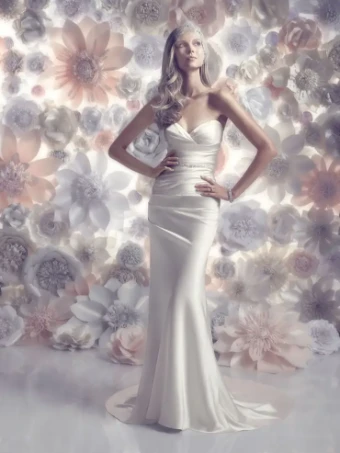 Casablanca Bridal B096 #0 default Ivory/Silver thumbnail