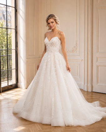 Casablanca Bridal #Cordelia - Swarovski Crystal #0 default Ivory/Nude/Silver thumbnail