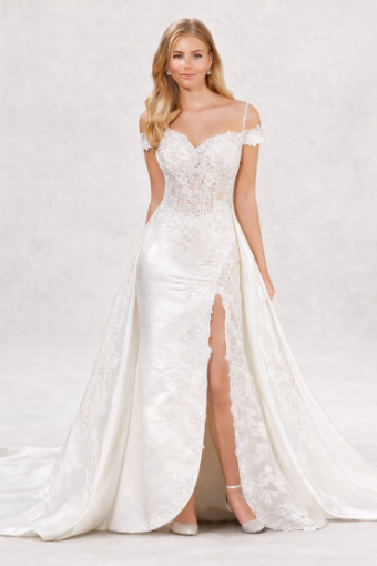 Martin Thornburg Luxe #MTL22005 with overskirt #0 default Ivory thumbnail