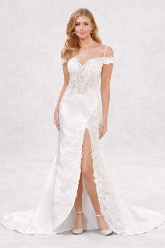 Martin Thornburg Luxe #MTL22005 with overskirt #2 default Ivory thumbnail