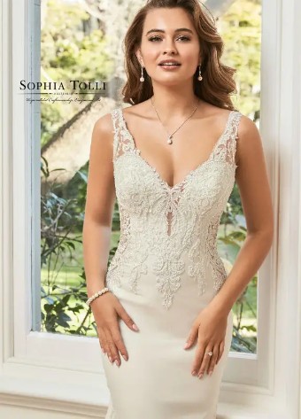Sophia Tolli Y11950 #1 Alabaster thumbnail