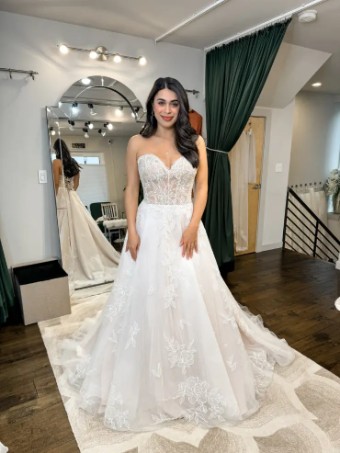 Sincerity Bridal 44435 #0 default Misty Rose/Ivory/Latte thumbnail