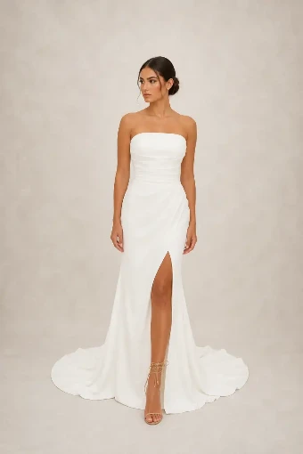 Samila Bridal Collection B344 #4 White thumbnail