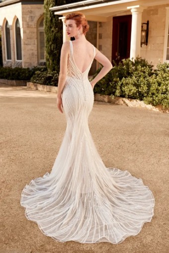 Sophia Tolli Premiere ST613 with overskirt #3 Nude/Ivory thumbnail