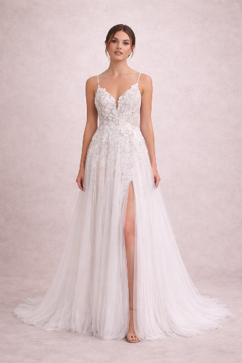 Allure Bridals #9966- Sparkly #1 Sand/Ivory/Nude thumbnail