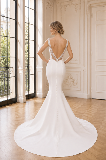 Casablanca Bridal #Cynthia #4 Ivory/Nude/Silver thumbnail