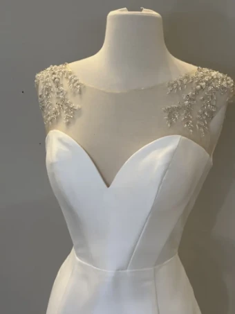 Casablanca Bridal #Cynthia #1 Ivory/Nude/Silver thumbnail