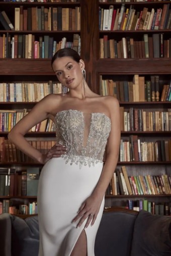 Casablanca Bridal 2538-QC5216751 Belle #1 Ivory/Nude/Silver thumbnail