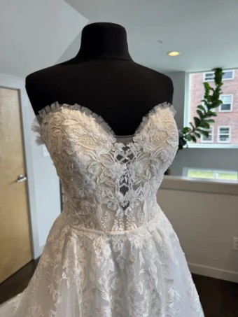 Martin Thornburg MT1442- Sparkle Tulle Skirt #4 Diamond White thumbnail
