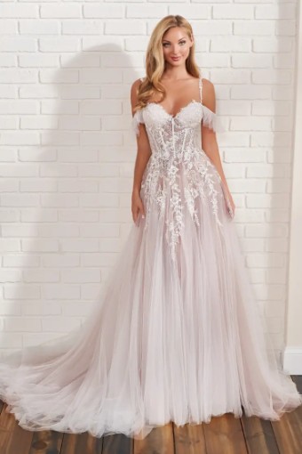 Enchanting by Mon Cheri 122181-Ivory/Champagne #4 Ivory/Champagne thumbnail