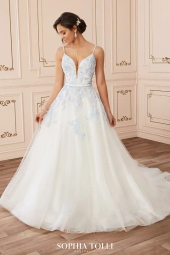 Sophia Tolli Y22041 #0 default Sky Blue/Ivory thumbnail