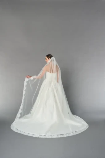Justin Alexander Selma Veil - Special Order TG1110L110 #0 default Ivory thumbnail