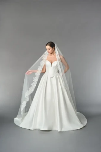 Justin Alexander Selma Veil - Special Order TG1110L110 #1 default Ivory thumbnail