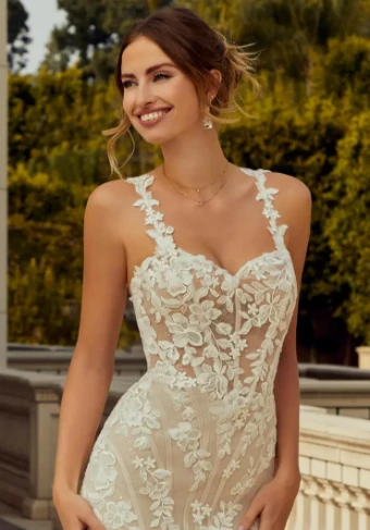 Morilee Appliquéd Net Shoulder Straps - 11554 #0 default Ivory thumbnail