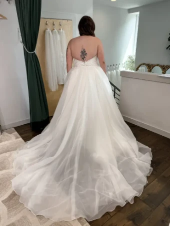 Martin Thornburg #119284W with overskirt #8 Ivory thumbnail