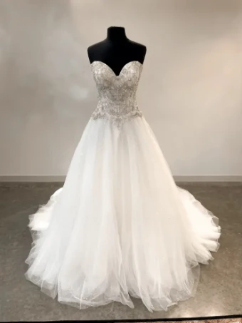 Martin Thornburg 219222 - Sparkly Tulle Skirt #1 Ivory/Champagne thumbnail