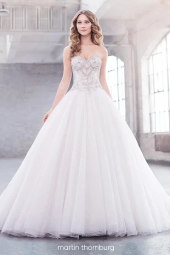 Martin Thornburg 219222 - Sparkly Tulle Skirt #0 default Ivory/Champagne thumbnail