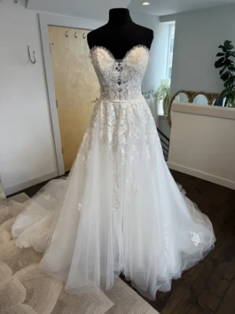 Martin Thornburg MT1442 Sparkle Tulle Skirt #0 default Diamond White thumbnail