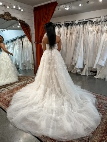 Sophia Tolli Y11652 with overskirt #3 French Beige thumbnail