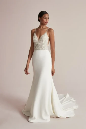 Justin Alexander 88207 - Embroidered Bodice #0 default Ivory/Nude/Silver thumbnail