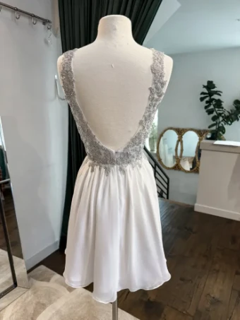Affordable Special Order Wedding Gowns B321 #1 default Ivory/Silver thumbnail