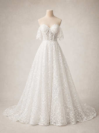 Private Label B304 - Sparkly gown #0 default Off White/Nude thumbnail