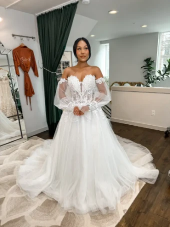 Martin Thornburg #MT1410  - Sparkly Skirt #1 Ivory thumbnail