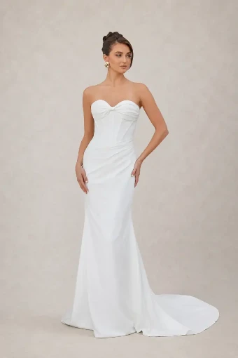 Samila Bridal Collection B378 #6 White thumbnail