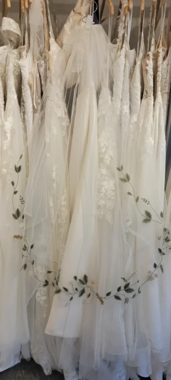 Private Label Gardenia Veil - Cathedral - Special Order #1 default Multi thumbnail