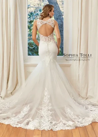 Sophia Tolli #Y11941A - Swarovski Crystals #4 Ivory thumbnail