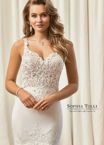 Sophia Tolli #Y11941A - Swarovski Crystals #3 Ivory thumbnail