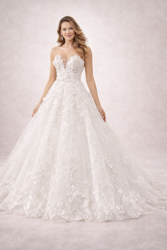 Sophia Tolli Premiere #Y11973 - Sparkly 3D Lace #0 default Ivory thumbnail