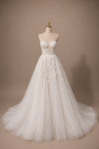 La Premiere #22144 Leta (54.5" Hem) - Beaded #2 Nude/Ivory thumbnail
