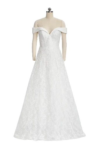 Sincerity Bridal #Amelia (Modest Neckline & Fully Lined Version) #8 Ivory thumbnail