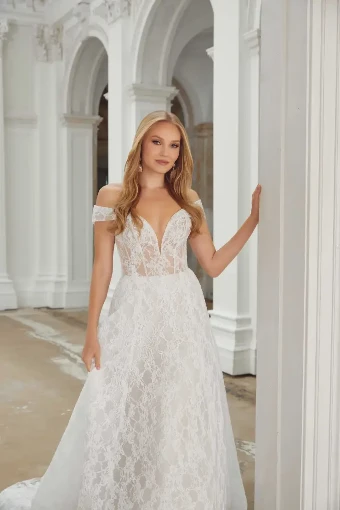 Sincerity Bridal #Amelia (Modest Neckline & Fully Lined Version) #1 Ivory thumbnail