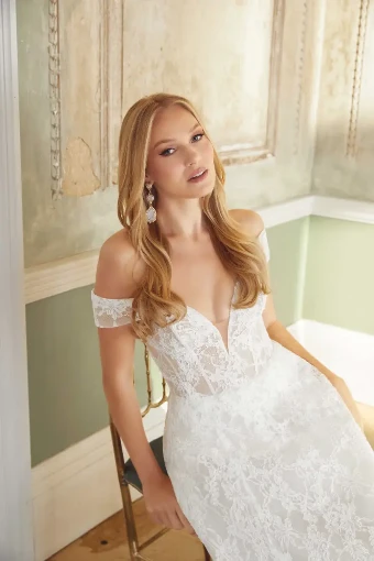 Sincerity Bridal #Amelia (Modest Neckline & Fully Lined Version) #5 Ivory thumbnail