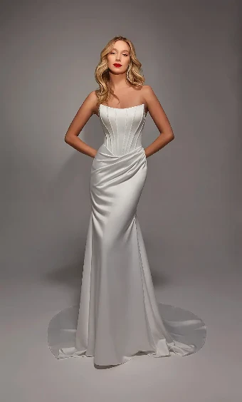 Samila Bridal Collection S100 - Basque Waist #6 Diamond White thumbnail