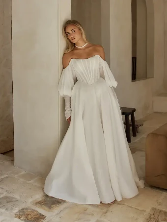 Serene by Madi Lane #Irina (All Dress Lined & Zipper Version) #0 default Ivory thumbnail