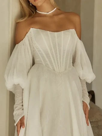 Serene by Madi Lane #Irina (All Dress Lined & Zipper Version) #2 Ivory thumbnail