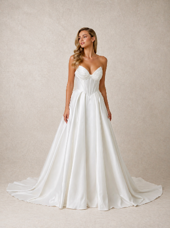 Samila Bridal Collection B369 -  Basque Waist #4 Off White thumbnail