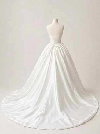 Samila Bridal Collection B355 - Basque Waist #5 Off White thumbnail