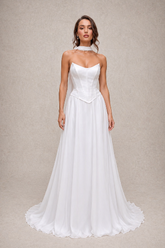 Private Label B391 - Chiffon Skirt #0 default Off White thumbnail